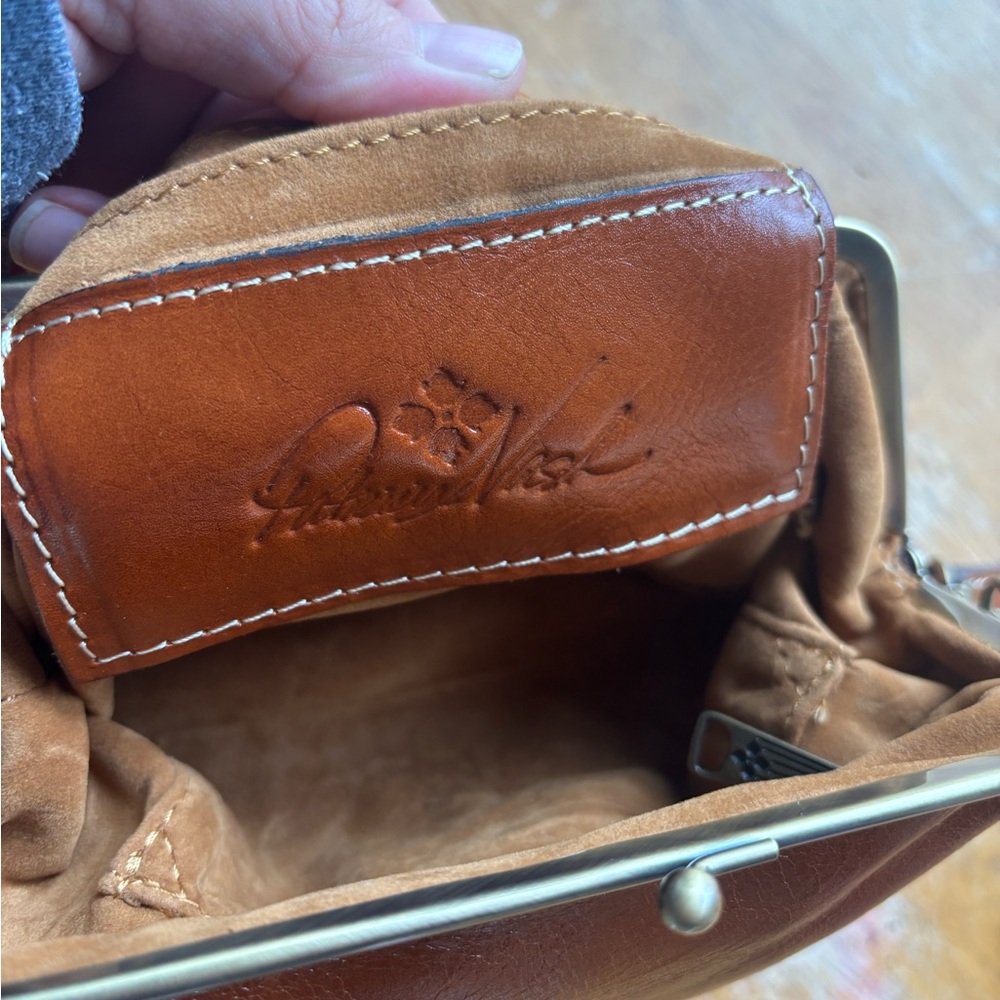 Patricia Nash Tan Leather Wristlet - Picture 8 of 9